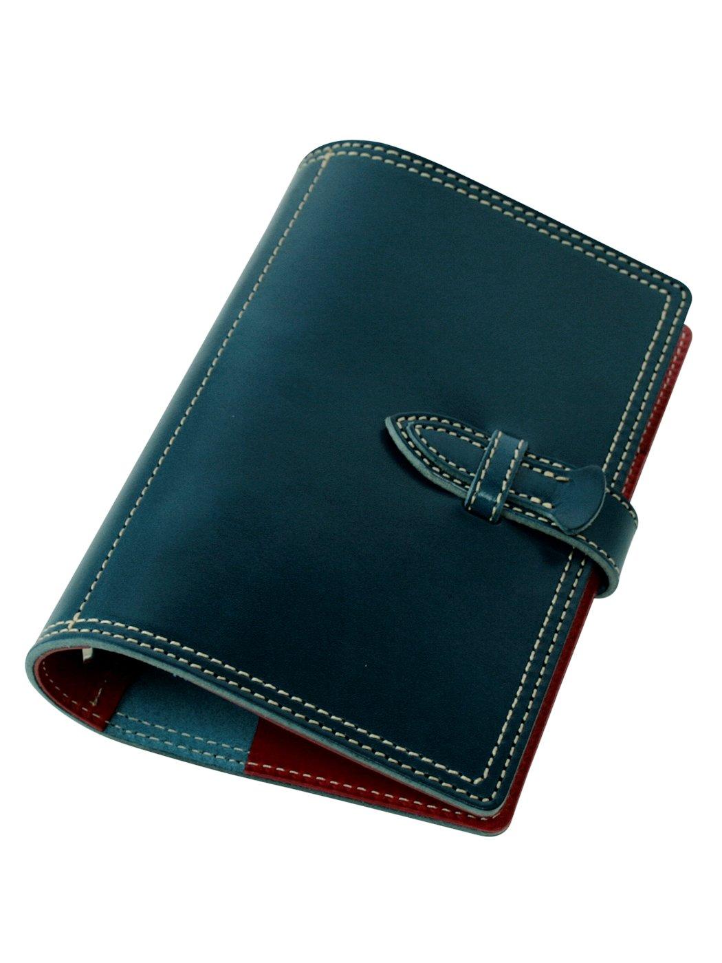 

ZARIO-GRANDEE- Органайзер системы, Кожа коровья, Кожа Точиги, Компактный размер, Темно-синий x Красный [ZAG-0015]