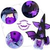 Halloween Gnome with Bat Wing Spider Hat Cute Elf Doll Ornament Crafts for Home Festival Dining Table Tiered Tray Decor Gift