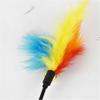 Funny Kitten Cat Teaser Interactive Toy Rod with Bell and Feather Toys for Cats Teaser Interactive Toy Rod Pet Cats Toys Stick