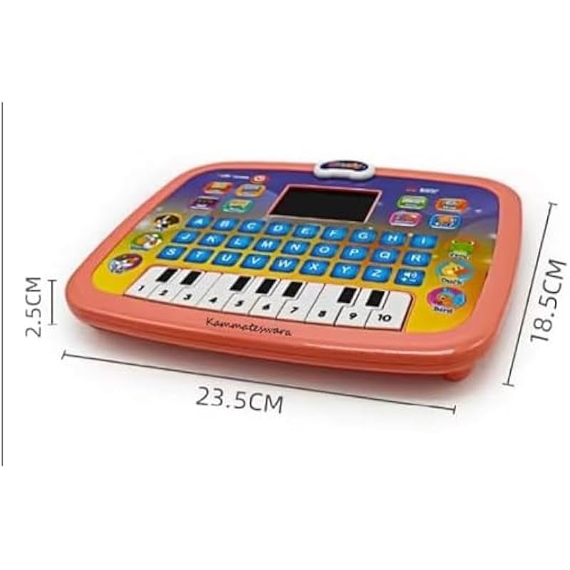 Eclet Educacional 26 Palavras em Inglês Computador Portátil Brinquedo de Aprendizagem Para Crianças Conjunto de 1 (Multicolorido) Com bolsa