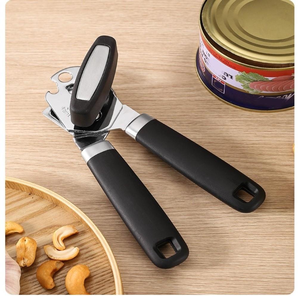 Handheld Design 3-in-1 Can Opener Smooth Edge Soft Comfortable Handle Heavy Duty Manual Can Opener Home