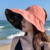 Vinyl empty top sunscreen hat Genuine sunscreen bucket hat Women's empty top vinyl eaves UV protection sun hat