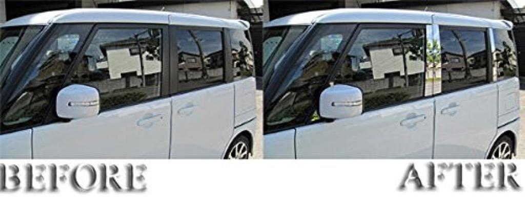 BRIGHTZ Stainless Steel Pillar Panels for Roox ML21S Visor ML21 ML L21 21 4747 8-Piece Ultra-Mirror (No Required) [PIL-SIL-375]