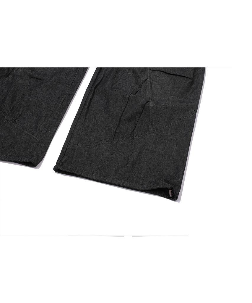 CPGN STUDIO Washed Balloon Cargo Denim Pants Black