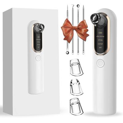 Mitesserentferner Vakuum USB Wiederaufladbar Porenreiniger - 3 Saugstufen, 4 Modi