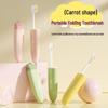 Frische Karotten Faltzahnbürste - Einzeln verpackt für Zuhause & Reise, Weich für Erwachsene & Kinder