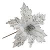 Beautiful 25cm Glitter Flower Poinsettia for Xmas Party Decoration
