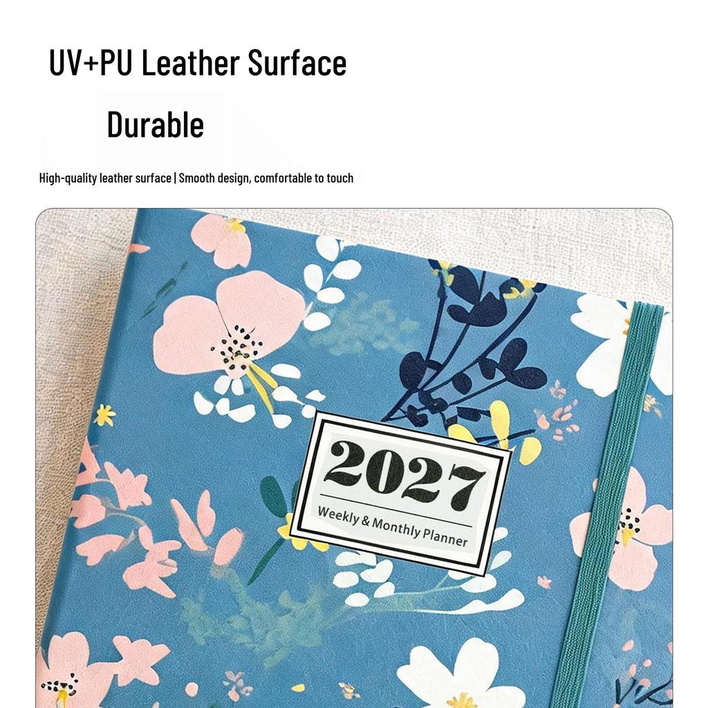 2027 English Weekly Planner A5 Schedule Book - Efficient Planning Notebook with Custom Logo