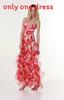 Fashion Chiffon Dress With 3d Print For Elegant Summer Evening Wear