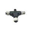 Waterproof Metal T-Type Tee Connector for 2, 3, or 4-Core Sensors, Ideal for Easy Docking at Base Stations
