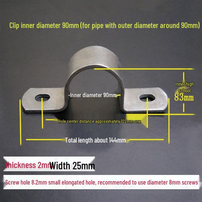Vysoce odolné U-třmeny z pozinkované oceli pro stěnu/podlahu