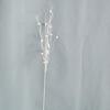10pcs Textured Plastic Stems Glittering Christmas Picks Artficial Flower Leave Spring Festival Decoration