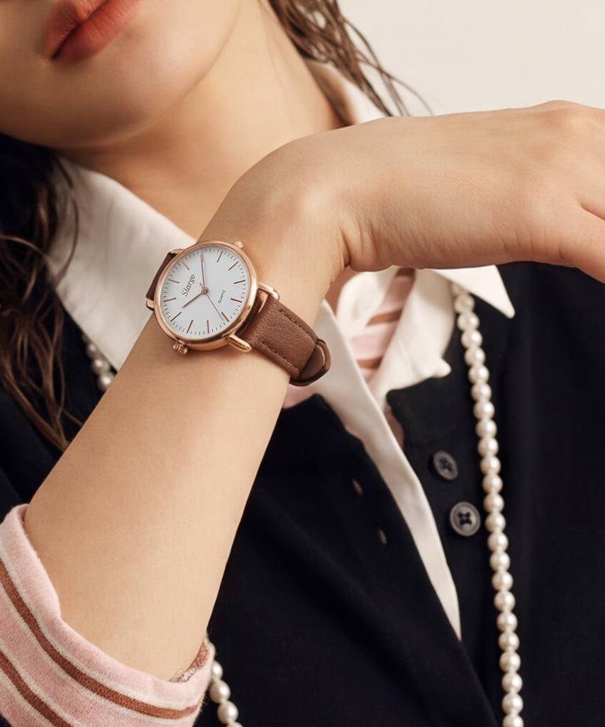 Sialeugo Sg-002-Rbr Caper Collection Women'S Leather Wristwatch