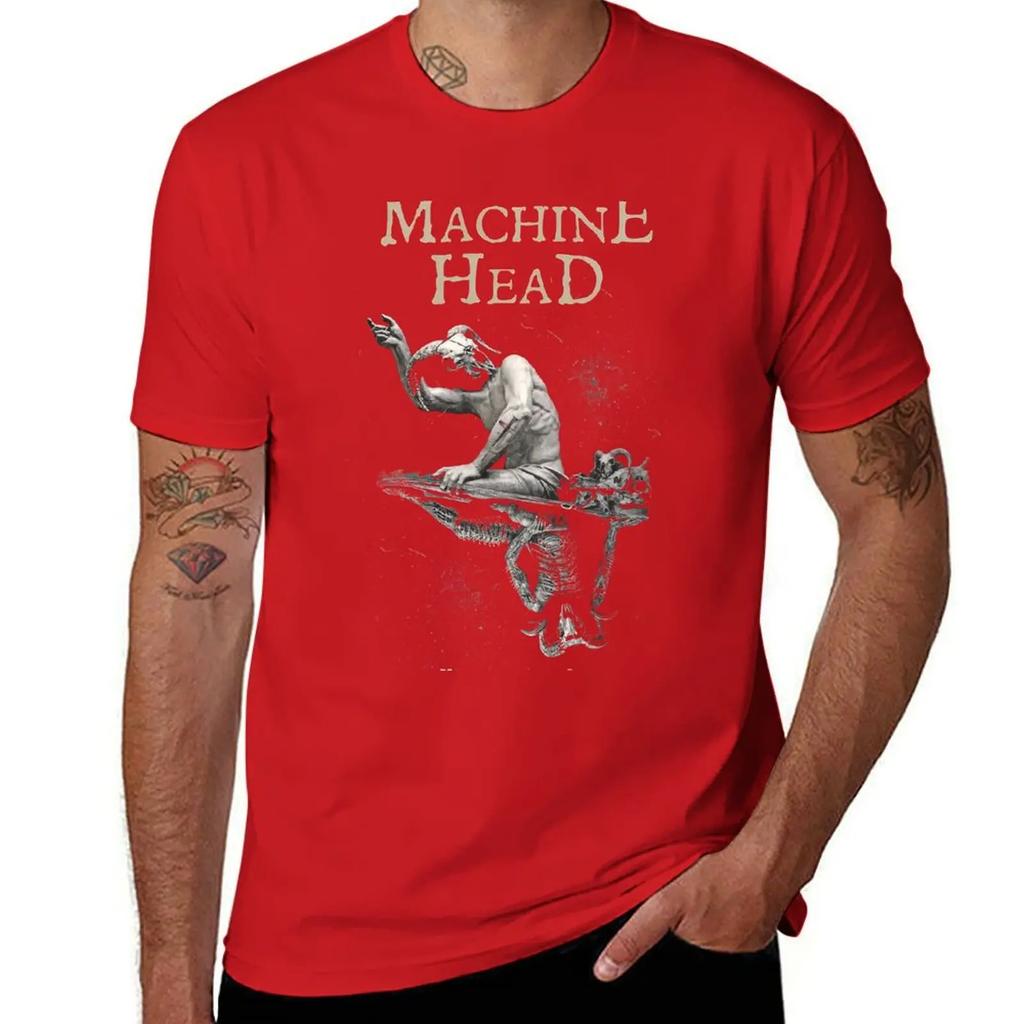 Machine Head Of Kingdom and Crown TShirt Oversized Sublime Blacks Tops Black Tshirts for Men 2025 New Model
