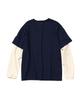 WMC Crew Neck Layered Long Sleeve_Navy
