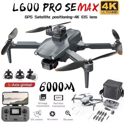Neue L600 PRO MAX/PRO GPS Drohne 4K 3-Achsen PTZ HD Dual-Kamera Laser Hindernisvermeidung Bürstenloser Motor 5G WIFI FPV Quadcopter Spielzeug