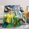 1 Stück Rick und Morty Print Flanelldecke, Hohe Qualität, Bequem für alle Jahreszeiten, Heimdekoration, Wärme und Komfort, Perfekt für Geschenke