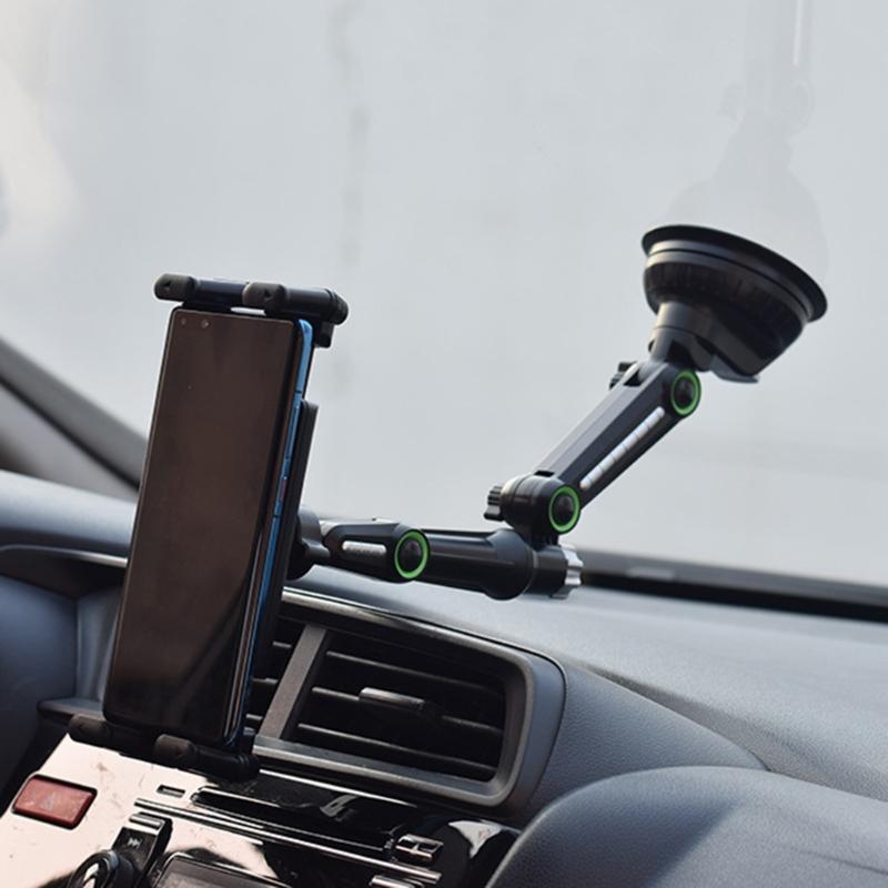 360 Degree Rotating Tablet Stand Holder  Long Arm Suction Cup for Car, Trucks with Strong Suction Grip
