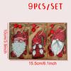 9 Bucăți Stil Vintage Lemn de Mesteacăn Gnomi Decorațiuni Festive Pandantive de Crăciun pentru Casă, Perfecte pentru Cadouri cu o Notă Rustic, Crăciun, Cadouri de Anul Nou