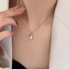 18K Gold-Plated Titanium Pearl Necklace - Unique Women's Jewelry