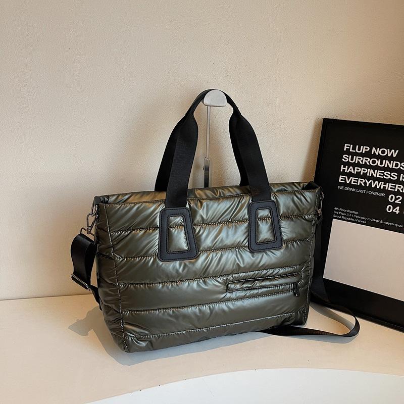 Fashion Women'S Bags Versatile Cotton Clothing Bags Portable Shoulder Bags Large Capacity Soft Bags Casual Messenger Bags