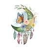 Butterfly Dreamcatcher Wall Sticker with Multi Layer 3D Texture and Waterproof Construction Designed for Unique Wall Styling