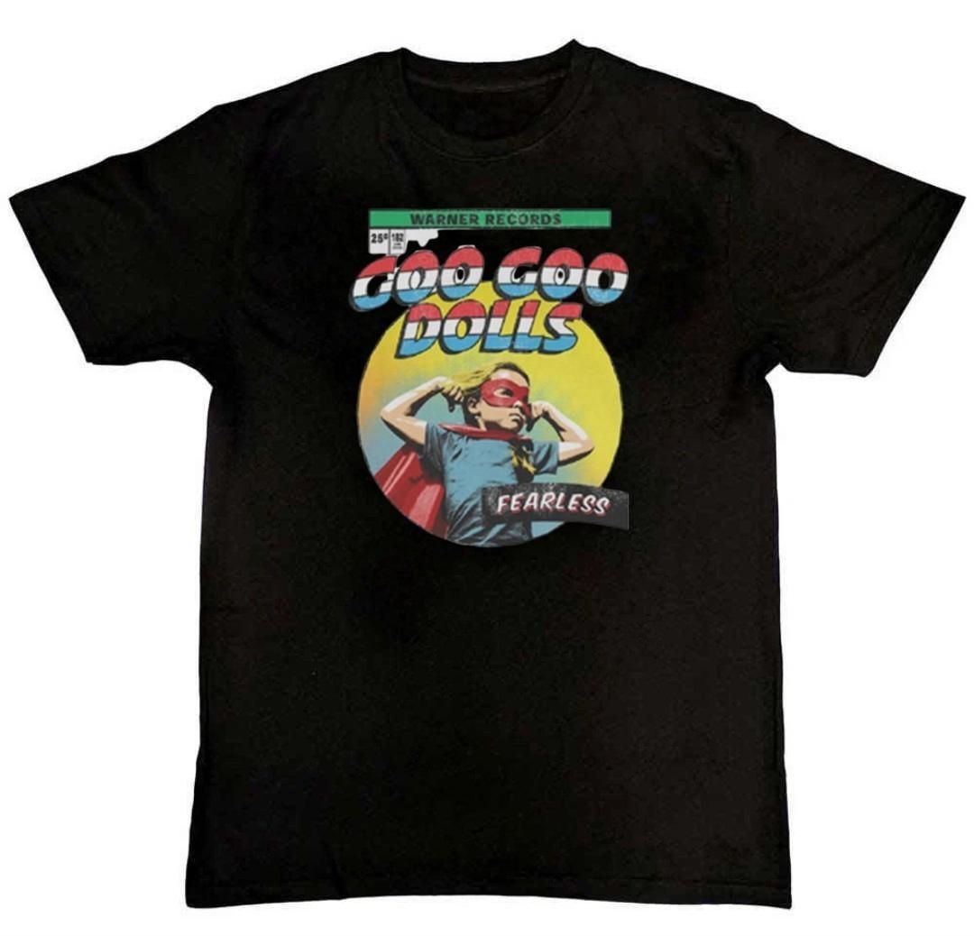 Fearless Comic Book White Goo Goo Dolls Mens T-Shirt XL