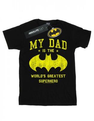 Mens Batman My Dad Is A Superhero T-Shirt