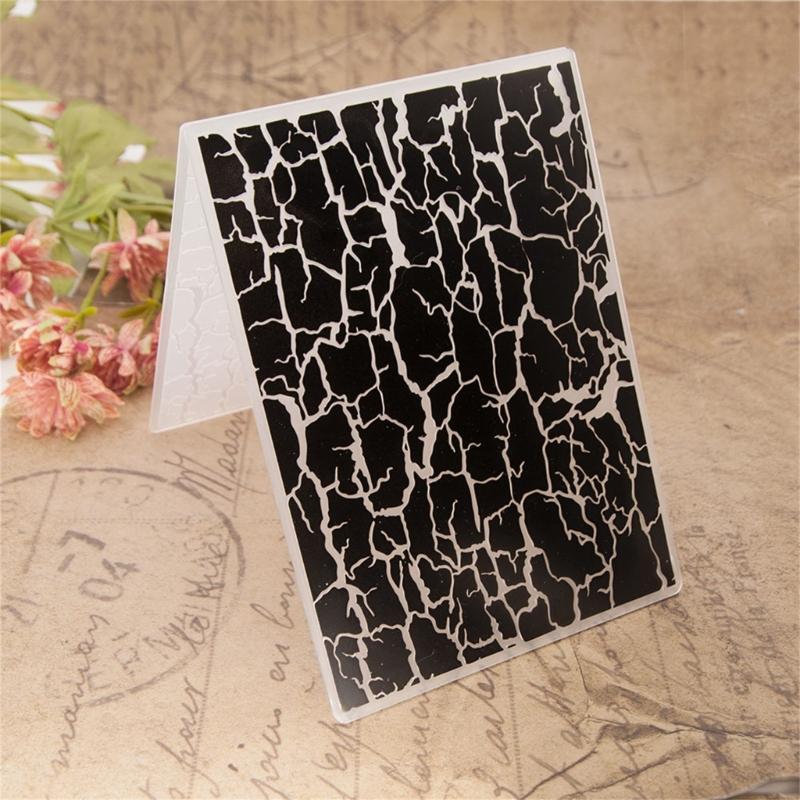 Crafting Stamping Plate for Handmade Projects Sturdy Plastic Texture Art Tool