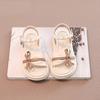 Girls shoes, children's baby princess sandals 2025 new summer sports explosion, big children's foreign style soft bottom beach