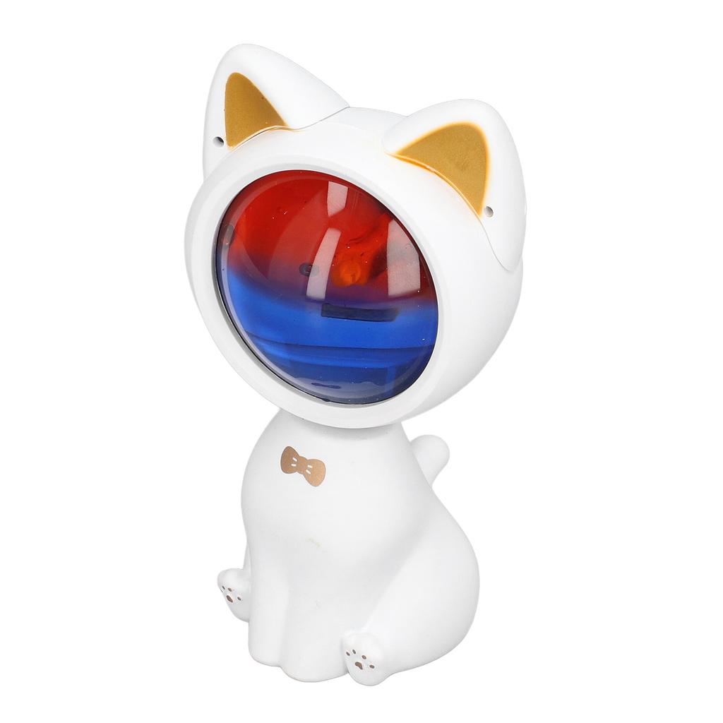 Biały Kot Lampka Nocna Lampa Projekcyjna Wschodu Słońca Obracana o 360 stopni Regulowana Głowica Ładowanie USB do Vloga