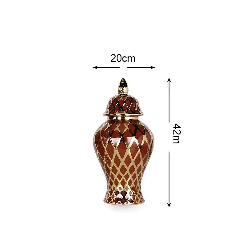 Large Ceramic General Jar Home Decoration Vase Ornaments Porcelain Vase Tabletop Decorations Ceramic Vase Home Decoration