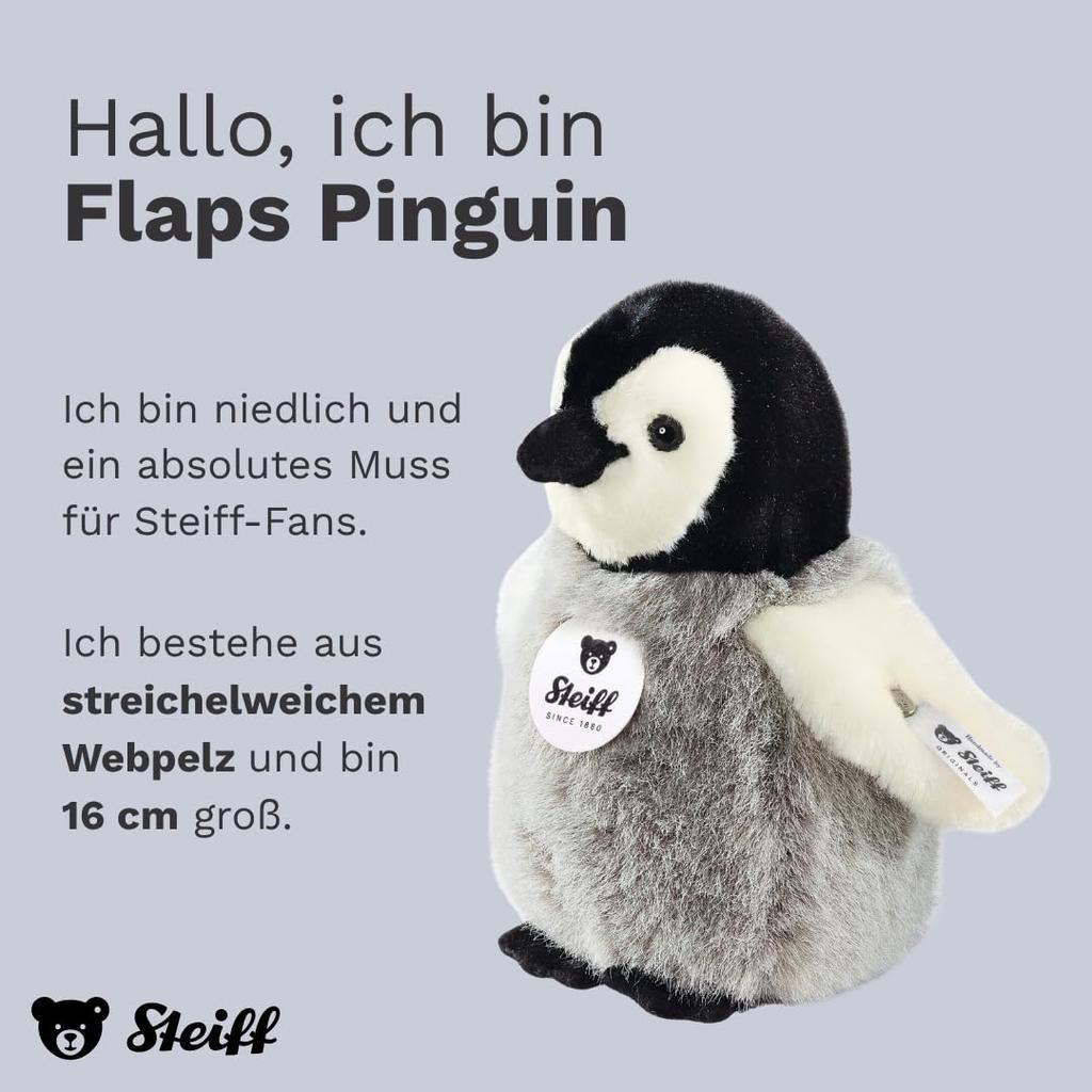 Steiff Baby Penguin Flaps 16cm 057144