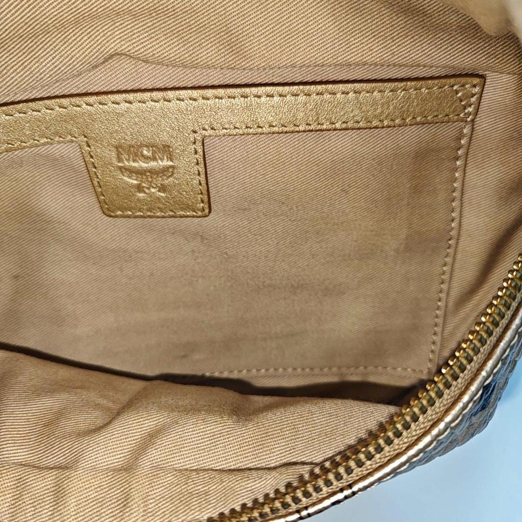[Gebraucht] Fursten Kleine Goldbeschichtete Canvas Bedruckte Hüfttasche - Sehr Gut #132JRFW