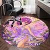 Custom Name Winx Club Printed Round Rug Carpet Chair Rug Area Rug Entryway Doormats,for Office Chair Living Room Bedroom Kitchen Room.