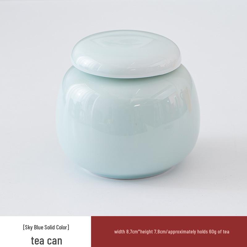 

Многоцветные керамические мини-баночки для чая, благовоний или хранения – герметичные и с гравированным дизайном 110ml