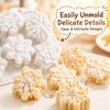6-Cavity Christmas Snowflakes Mold Non-Stick Baking Molds Durable Dessert Mold  Kitchen Bakeware