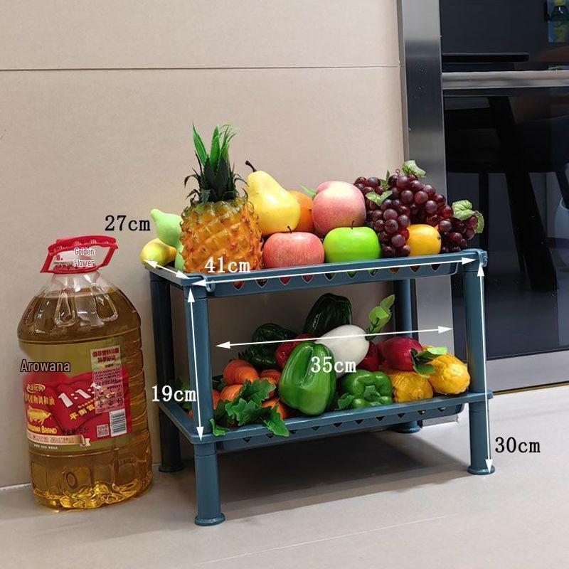 Multi-Layer Floor-Standing Kitchen Storage Rack for Fruits and Vegetables
