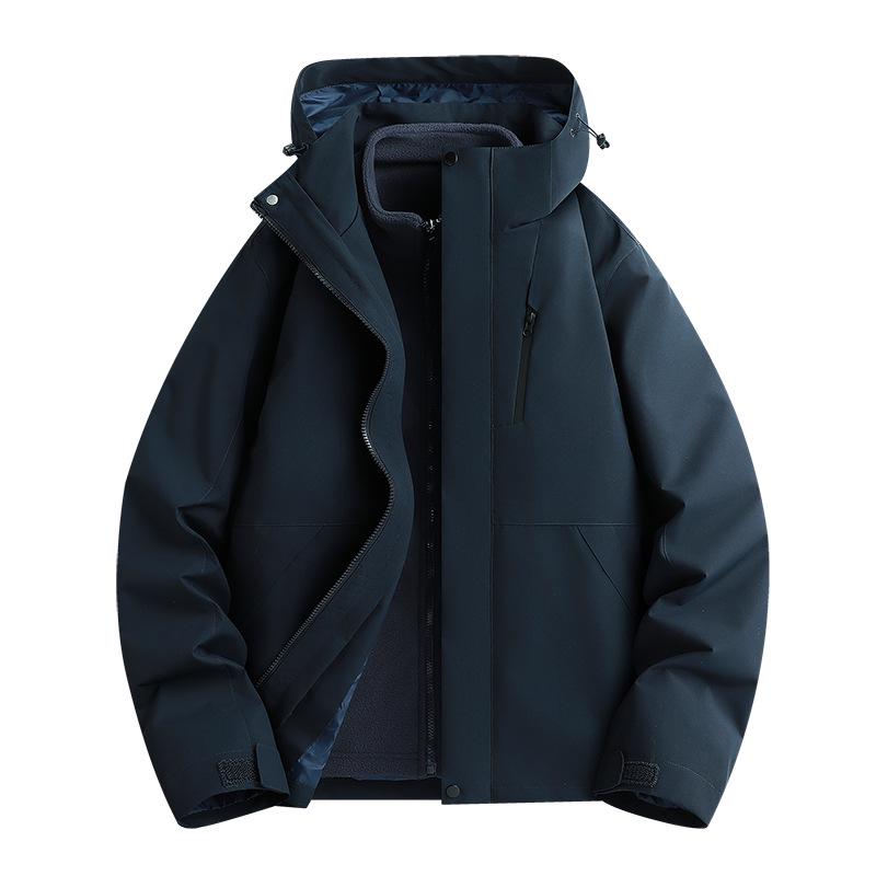 Unisex 3-in-1 Waterproof Windproof Mountaineering Jacket