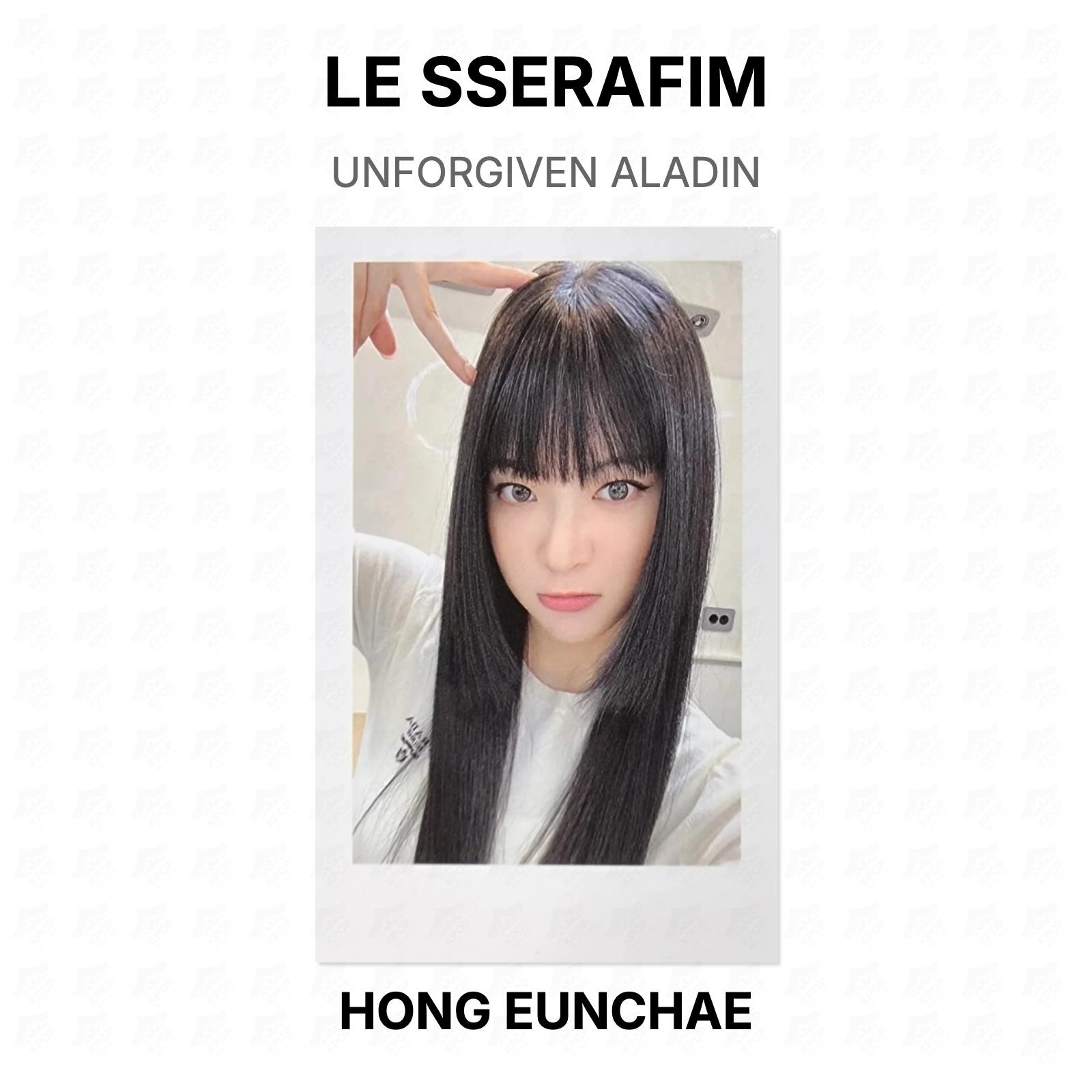 LE SSERAFIM UNFORGIVEN ALADIN Official Photocard HONG EUNCHAE 02