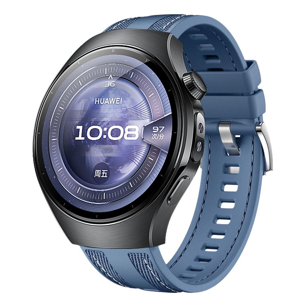 22mm Strap Suitable for Huawei Watch 5 46mm Soft & Durable Silicone Nylon Replacement Wristband for GT5 GT4 46mm/WATCH Ultimate