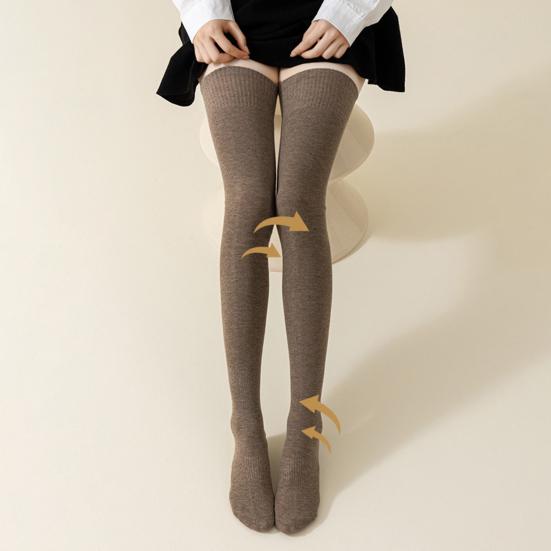 1 Paar Damen Oberschenkelhohe Socken Baumwolle Warm Über Knie Socken Extra Lange Kniehohe Stiefelsocken Winter Beinwärmer