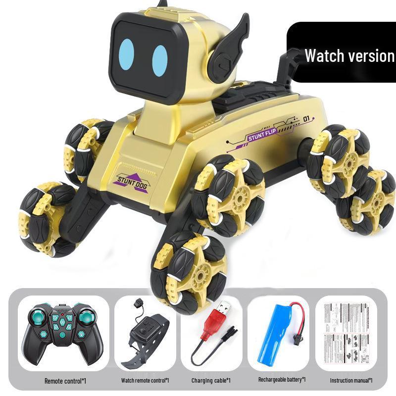 New Eight-Wheel Stunt Car & Intelligent Dog Gesture Control Toy for Boys