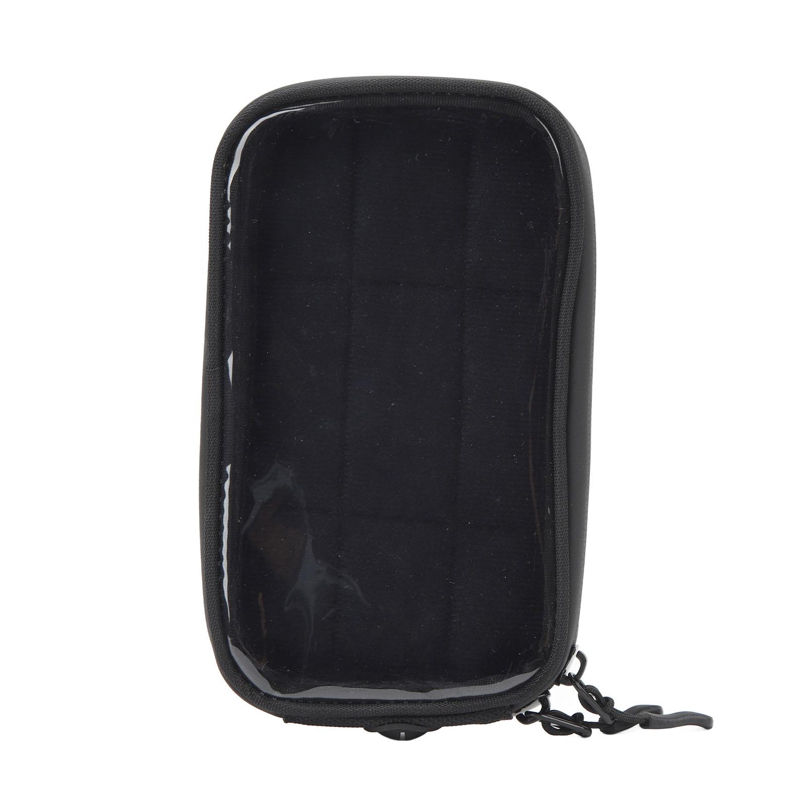 

Waterproof Bike Phone Front Frame Bag Bicycle Top Tube Cycling Phone Mount Pack Black