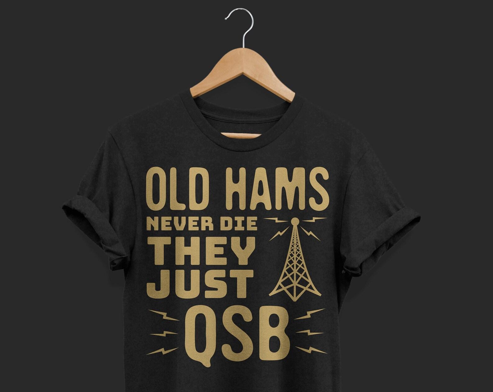 Amateur Radio T-Shirt, Vintage Retro Ham Radio Shirts, Operator Dad Gift Tees, Ham Lovers Gifts, Amateur Radio Grandpa Birthday Present, 110