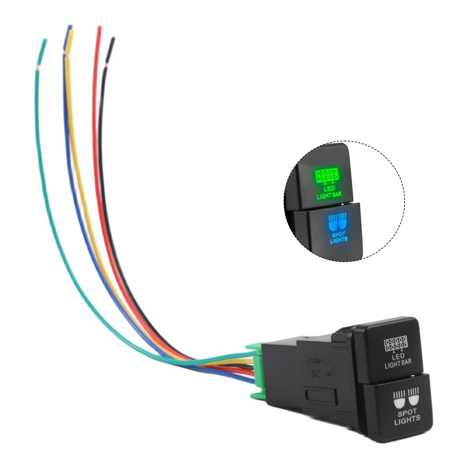 Nighttime Driving Dual Push Switch Robust Build User-friendly Design