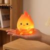 Cozy Dorm Room Decoration Cartoon Fake Campfire Night Light, Cute Warm Glow Bedside Minimalist Light for Nursery Ornament, Portable Lamp And
