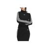 Adidas Originals Premium Knit Turtleneck Sweater With Three Stripes Women Tops Black JI7058
