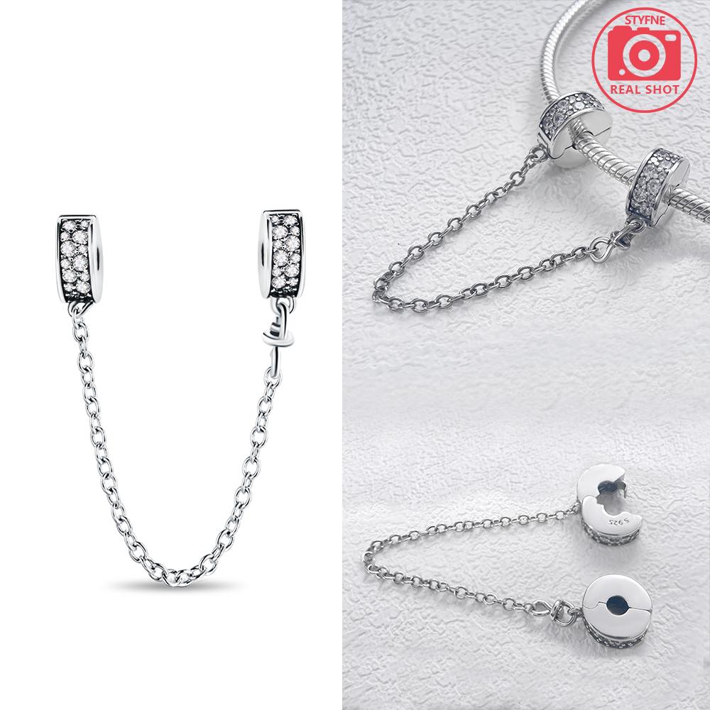 Zircon Safety Chain Fixed Buckle Beaded Copper Colors For Charms Copper Colors Original Bracelet For Jewelry Making