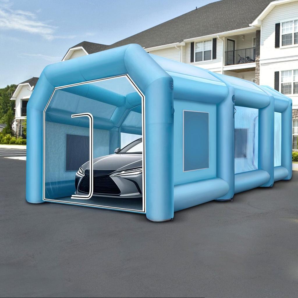 8 X 4 X 3 M Inflatable Spray Booth Custom Tent Car Paint Booth Inflatable